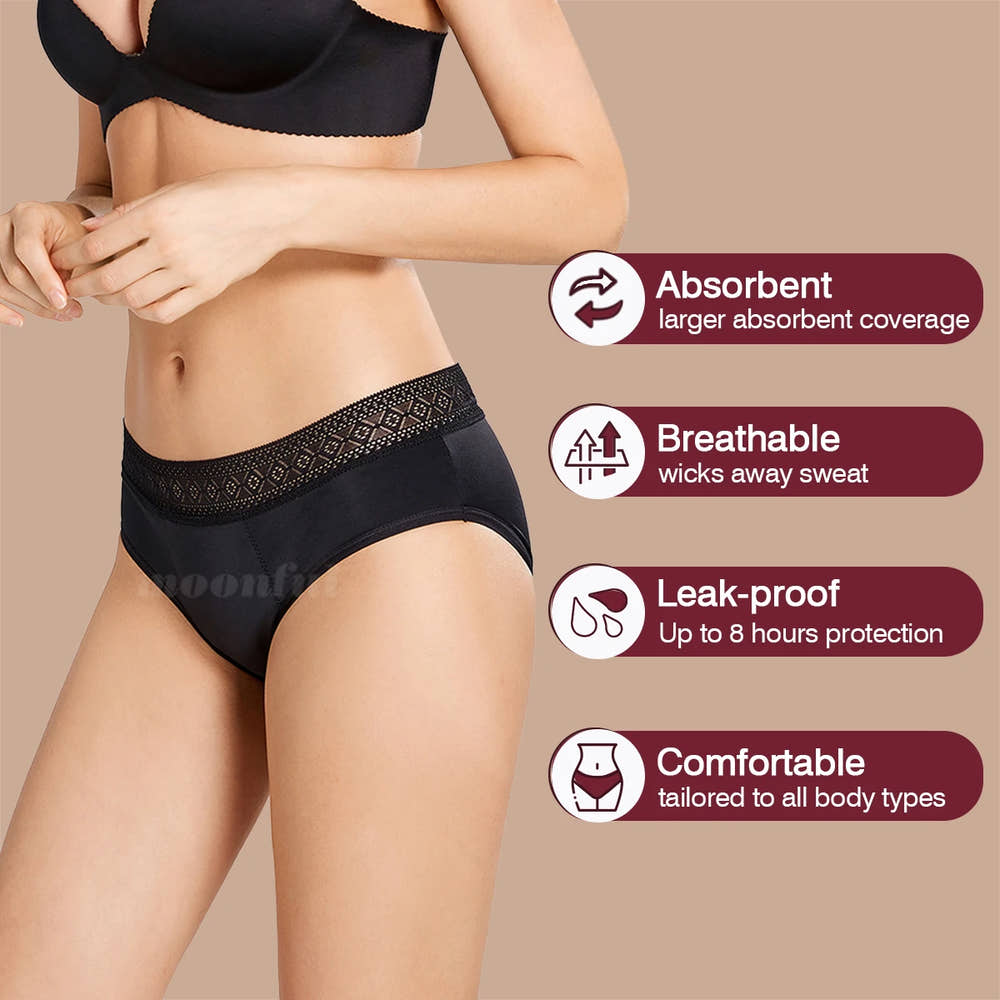 Teen Lace Brief - SweeTee Beauty leak-proof panties
