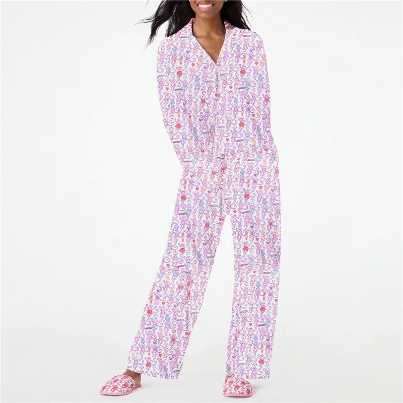 Roller Rabbit Monkey Pajamas Set