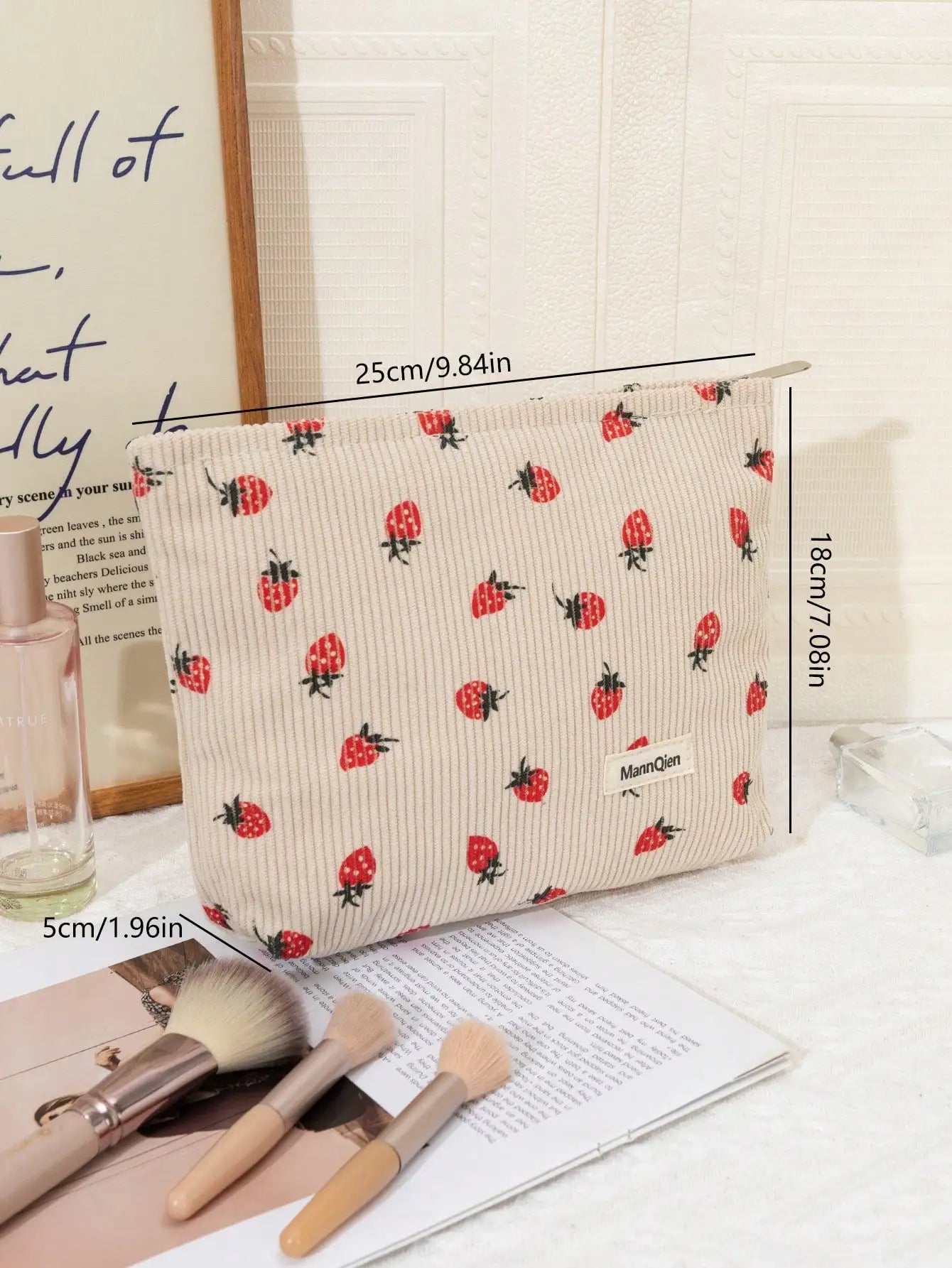 Strawberry Sugar Makeup Pouch