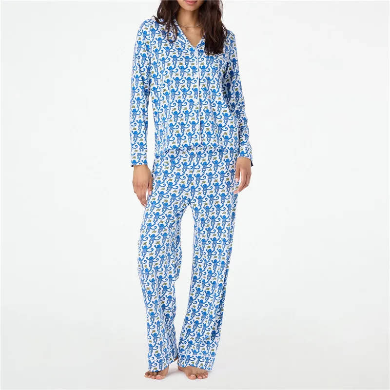 Roller Rabbit Monkey Pajamas Set
